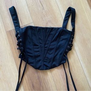Black corset top